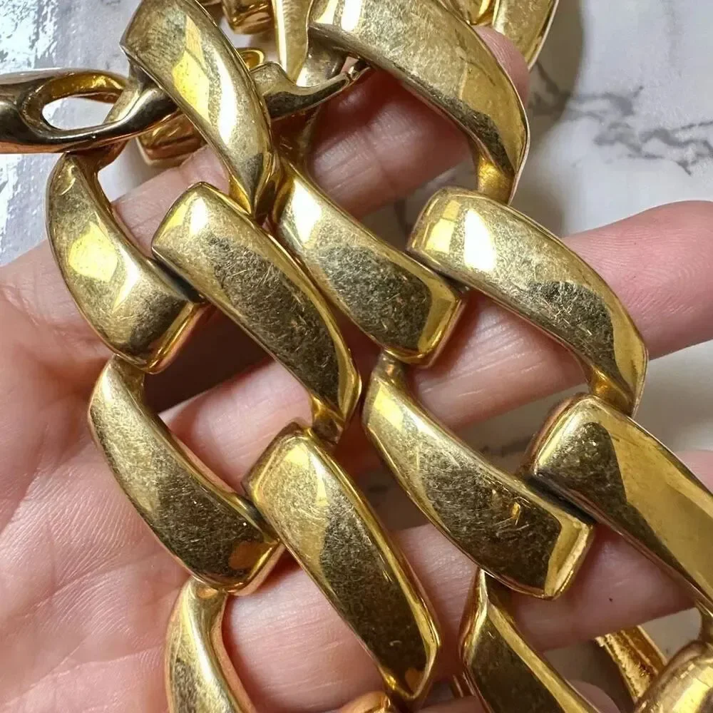 Napier vintage gold tone link necklace